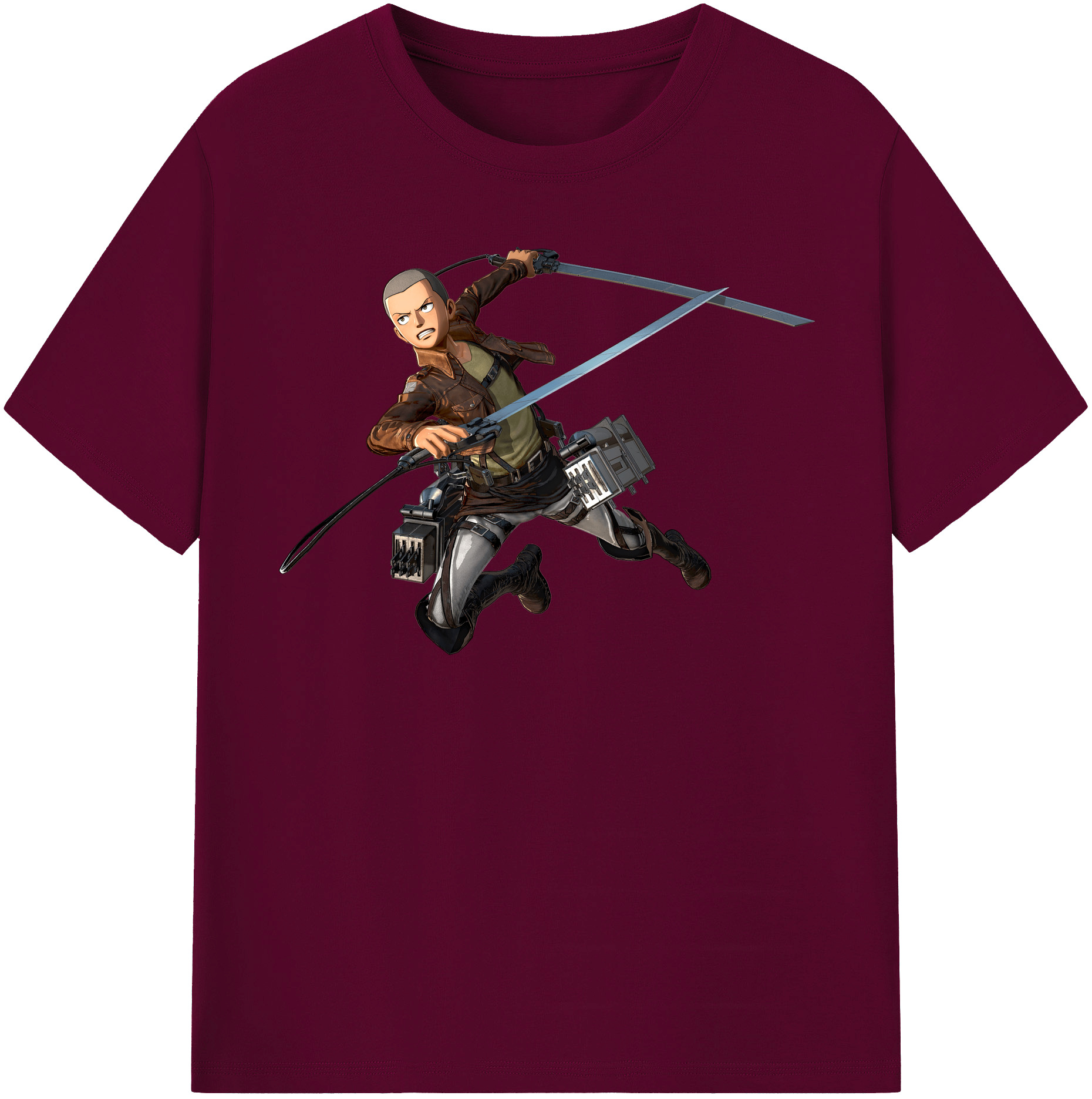 （画像用） 進撃の巨人 コニー·スプリンガー Attack on Titan Connie Springer レディースカジュアルプリントTシャツ（綿100％）